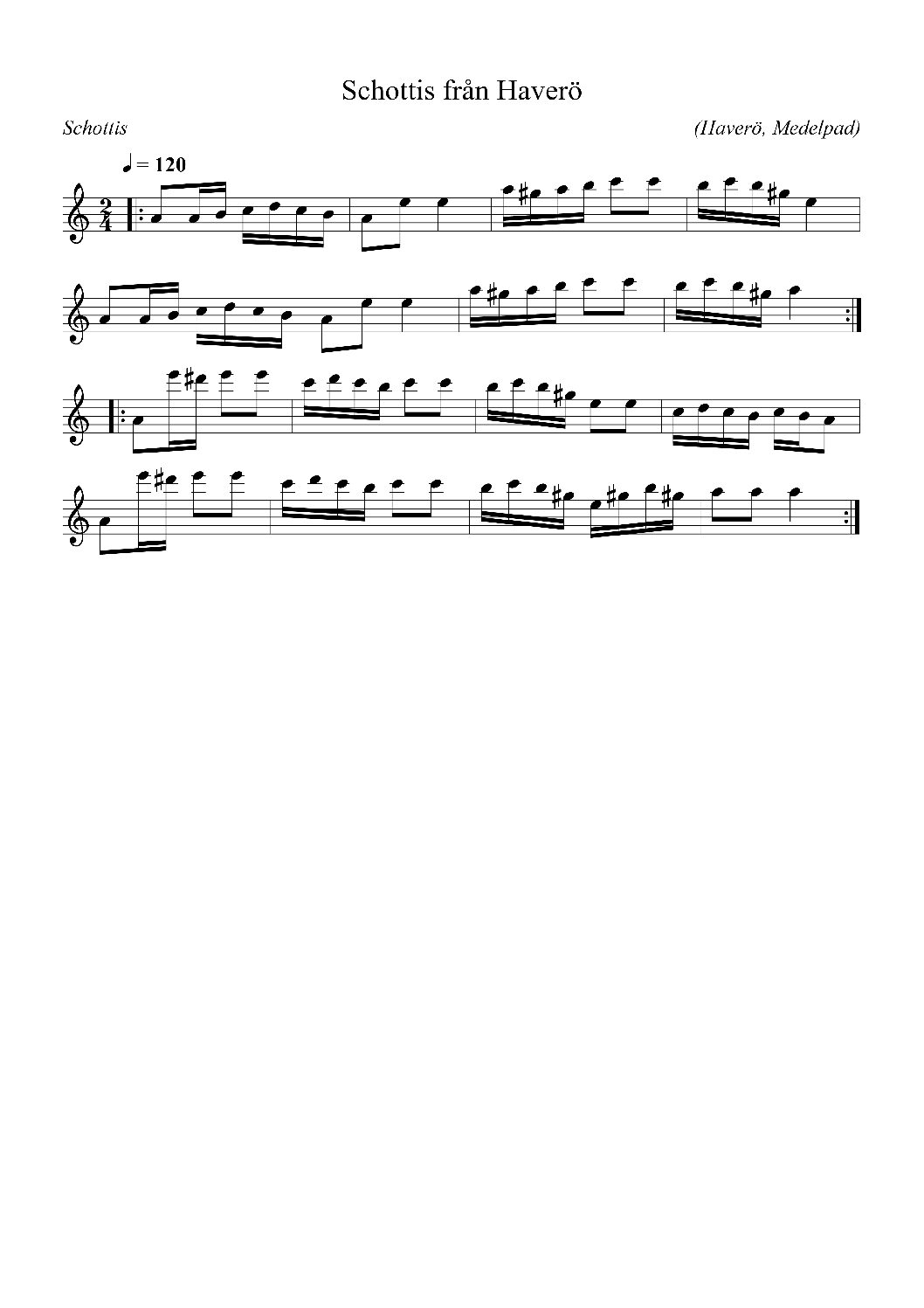 Schottis från Haverö